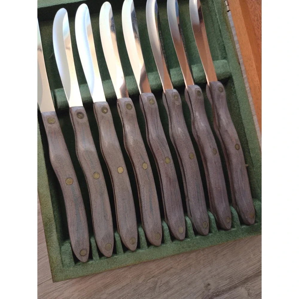 Vintage Cutco Steak Knives Knife Set Model 59 Genuine Mahogany Wood Case